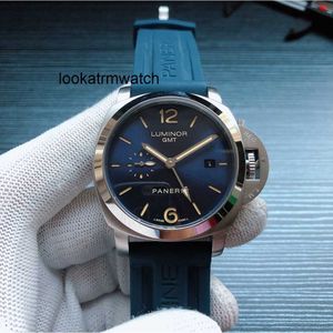 Luxe voor heren Mechanisch horloge Automatische beweging Sapphire Mirror 44mm geïmporteerd rubber horlogebandmerk Italië Sport Polshipes HHU0