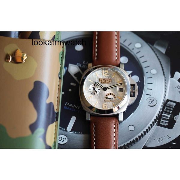 Luxury For Mens mécanical Mouvement automatique Mouvement saphir miroir 44 mm en cuir importé Brand Brand Italie Sport Wristwatches Edu2
