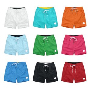 Designer heren shorts shorts luxe geborduurde badge snoepkleur dames drie punten snel droge franch merk losse shorts 15 kleuren