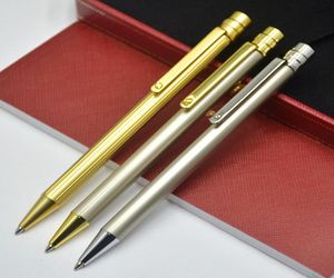 Luxe volledig metalen pen met dunne cilinder Briefpapier Kantoor School Leverancier navulcadeau Balpennen met schattig ontwerp 3827124