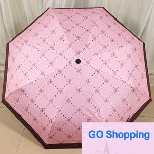 Luxe volledige versie Camellia Big Brand Paraplu Black Lijm Coating Zonbescherming Umbrella Automatische open regen en regen Dubbele gebruiks geschenkdoos paraplu's