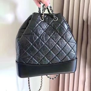 Luxe en cuir véritable cc double sacs à bandoulière hobo crossbody sac à dos designer chaîne sacs d'école mode bookbag fourre-tout sac à main d'embrayage femmes hommes grand cartable