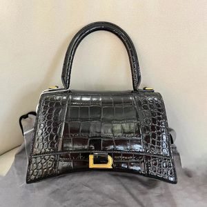 cuir véritable de luxe Even Bags fourre-tout sablier bandoulière sac à main motif crocodile Sac à bandoulière design Pochette homme femme Hasp sangle à rabat sacs de voyage