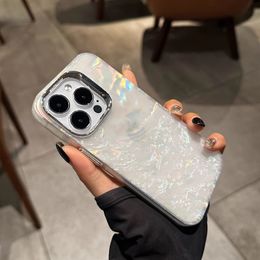 Luxury paillette laser Laser coloré de téléphone de téléphone de rêve pour iPhone 15 11 12 13 14 Pro max couvercle de pare-chocs lisse et brillant 300pcs