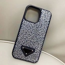 Fundas de teléfono con purpurina de lujo para Iphone 13 Pro Max 14promax 13 14Pro Diseñador de moda Bling Sparkling Rhinestone Diamond Jeweled 3D Crystal Women Back Cover Case