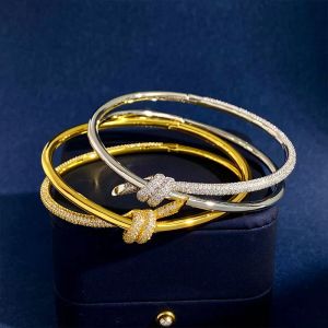 Luxe gouden armbandarmband Designer Bracelet Dubbele touw Ladies Verschillen
