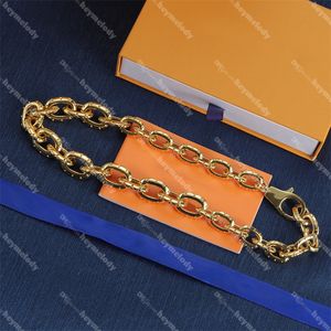 Colliers de trèfle en or de luxe colliers à chaîne épaisse hommes pendentifs en or colliers pendentif de haute qualité bijoux avec boîte
