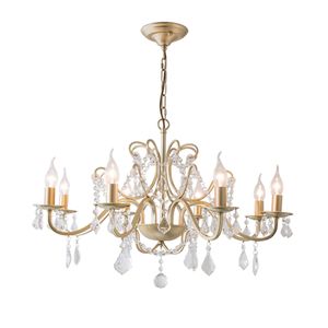 Luxe gouden kristallen kroonluchters glans lampadario vintage AC110V 220V kristallen dineren kamer kroonluchter gang lichten