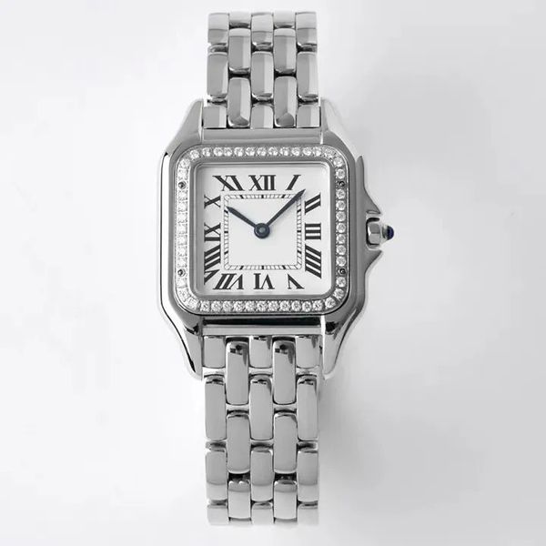 Luxury Gold Ladies Watch Top Brand 27 mm Designer Watches Diamond Femmes Wristwatch Saint Valentin Christmas Day Mother Day Gift Inelesd Steel Montreuse-bracelet
