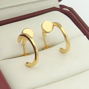 Luxe gouden nageloorbellen designer oorbellen nageloorknopjes ontwerper voor vrouwen prachtige eenvoudige mode diamanten oorringen dame moissanite oorbellen sieraden