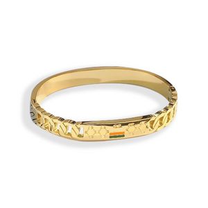 Nom de luxe en or Bracelet Design Bracelets en or rose Design Logo de la marque pour les femmes Bracelet unique Cadeau de mode Printemps Couple Accessoires Bracelet avec boîte