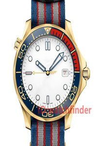Luxury Gold Nano Strap Edición limitada inoxidable 007 Buzo de acero 300m Diseñador Automático Reloj Mujer Wristwatches Watches2040254