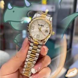 Luxe Or Argent Romain Bling Montre Hip Hop Pleine Glace Quartz Strass Diamant Horloge Hommes Femmes Haut De Gamme Qualité Montre-Bracelet Reloj