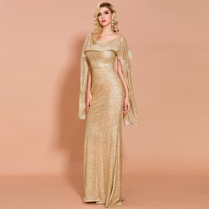 Luxe Goud Wit Mermaid Avondjurken 2020 Afrikaanse Saudi Lange Arabische Formele Jurk voor Dames Schede Prom Jurken Celebrity Robe de Soiree