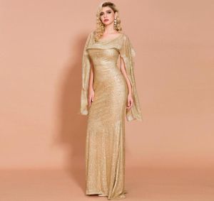 Luxe Goud Witte Zeemeermin Avondjurken 2020 Afrikaanse Saudi Lange Arabische Formele Jurk Voor Vrouwen Schede Prom Jassen Celebrity Gewaad D5962129