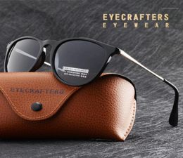 Gradient de luxe HD Lunettes de soleil polarisées Brands Brands Brand Retro Vintage Cat Eye Sunglasses Fashion Black Mirrored Eyewear17580155