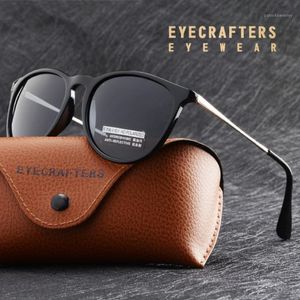 Luxury gradiënt HD gepolariseerde zonnebril damesmerkontwerper retro vintage katten eye zonnebril mode zwart gespiegelde bril eyewear1 2487