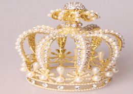 Styles baroques de grande qualité de luxe Vintage Crown Crown Alloy Tiara Baroque Queen Crowns4500189