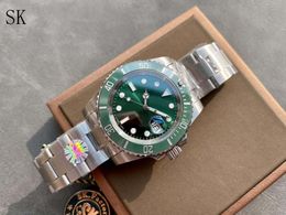 Luxe groene horloge Designer Watch Men's Automatic Mechanical 904L roestvrijstalen waterbestendige saffier Luminous