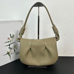 Sac de lune de luxe Sac en cuir lisse Paseo Médieval Sac sous bras Tote Tote Ferme Crossbody Femme Hobo Hands Hands Hands Hands Sacs Bags Sacs d'épalsine