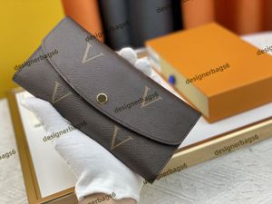 Luxe handtas tas Designer portemonnee M60136 Leren portemonnee Dames Opvouwbare rits Lange kaarthouders Portemonnees Shows Exotische clutch portemonnees Leren handtas met letters