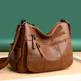 Luxe handtaszakken Designer mode schouder messenger voor dames dames casual lederen handtassen sac a main 240311