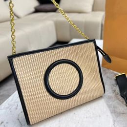 Bolso de lujo bolso de marca bolso bandolera de mujer bolso de cadena de gran capacidad verano nuevo bolso trenzado de cuero bolso de cubo trenzado senior bolso de compras monedero