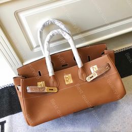 Bolso de lujo Bolsas de moda Bolsas de la moda del hombro 42 cm Palladio de cuero Togo de Togo de Togo Hecho a mano y 24 km de recubrimiento de oro de 24k