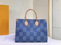 Luxury Handbag M46871 Blue Denim Checkerboard Designer Handbag Denim Square Bag Series Shoulder Bag Highs Quality Casual Shopping Bag Women's Shopping Bag