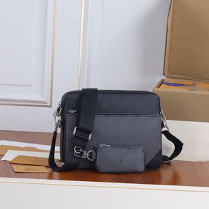 Sac à main de luxe Messenger Bag Designer 3 pièces Sac à bandoulière pour hommes Toile en cuir Mode sac à main classique Sac à bandoulière avec petit sac à main en gros