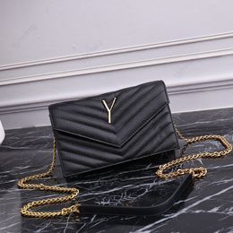 Sacs à main de luxe Sac à épaule caviar sac de créateur sac enveloppe en cuir importé un sac à bandoulière imprime-imprimé chaîne de sacs pour femmes de haute qualité