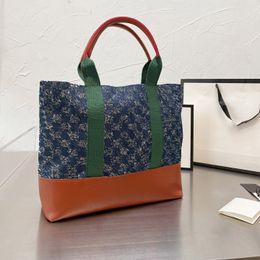 Sacs à main de luxe femmes sacs shopping sac à bandoulière mode voyage fourre-tout grande capacité classique denim style imprimé 50