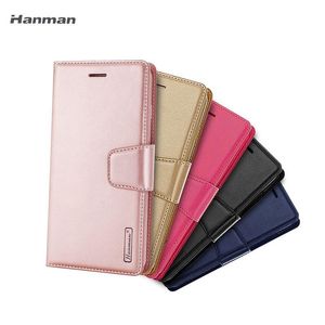 Luxe Hanman Mill Wallet PU Flip Leather Case Cover voor iPhone 14 13 12 11Pro XS Max XR Samsung S10 S10Plus Huawei P20 P30 met retailpakket