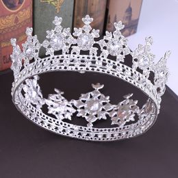 Luxe headpieces Gold Crystals Wedding Crowns Silver Rhinestone Prom Party Queen Bridal Tiara Crown Hair Accessoires