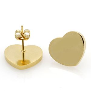 Luxury Heart Love Stud Orees Moucles d'oreilles femmes