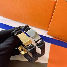 Роскошный браслет с подвесками из веревки, дизайнерские ювелирные изделия для пар, браслеты с буквами из нержавеющей стали, женский и мужской модный браслет Unise329x