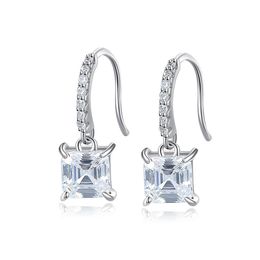 Luxe haut de gamme Lady 3A Zircon boucles d'oreilles femmes mode marque de luxe incrusté à la main 3A Zircon s925 boucles d'oreilles en argent charmant Sexy femme bijoux de fête de mariage cadeaux