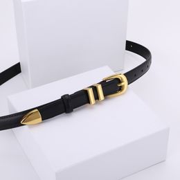 Luxe haut de gamme femmes concepteur Taurillon ceinture boucle ardillon mode ceinture en cuir véritable ceinture de luxe mince ceinture de femme avec boîte
