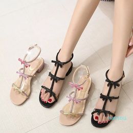 Luxe talons hauts femmes sandales glisser mode arc concepteur dames en caoutchouc sandale plat romain chaussures pantoufles tongs chaussures