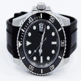 Reloj de lujo de alta calidad 116610 con movimiento automático para hombre, fecha de 40mm, bisel de cerámica, banda de goma, pulsera informal para hombre 212F