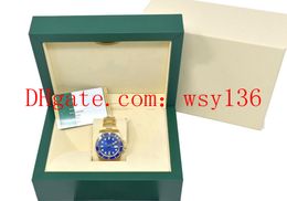 Luxe Haute Qualité 116618 Montre Homme Or Jaune 18K Lunette Céramique Cadran Bleu Asie 2813 Mouvement Automatique Montres Homme Boîte d'origine