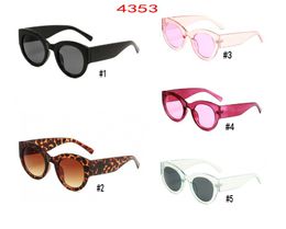Luxe- hoogwaardige klassieke piloot zonnebrillen Designer merk Heren Dames Zonneglazen Eyewear 4353