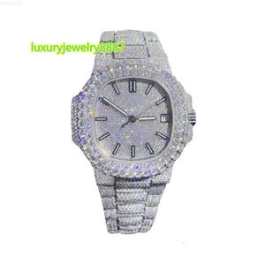 Luxury de haute qualité Custom Iced Out VVS 1 / VS1 GRA Réponse certifiée Femmes Moisanite Moisanite Watch for Ladies