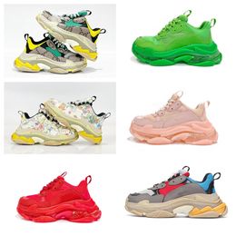 luxe hoge kwaliteit designer parijs 17fw mode schoenen triple s sneakers damesschoenen grijs wit zwart heren sneakers lente casual schoenen parijs caigas papa schoenen