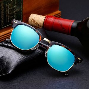 Lunettes de soleil de mode de marque de luxe de haute qualité pour hommes et femmes UV400 Sport lunettes de soleil vintage avec étuis et 296a