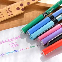 Luxe haute qualité aiguille Type Gel stylos droit liquide Yype couleur stylo eau papeterie bureau fournitures scolaires écriture