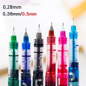 Luxury High Quality Needle Type Gel Pens Straight Liquid Yype Color Pen Water Stationery Office School Supplies Writing 220714