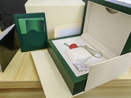 Luxe hoogwaardige eeuwigdurende groene horlogebox houten doos voor 116660 126600 126710 126711 116500 116610 horloges Accessoires Cases 666