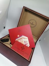 Boîte de montre rouge perpétuelle de luxe de haute qualité Boîtes en bois pour 116660 126600 126710 126711 116500 116610 Montres Accessoires Cas Boîtes 2023