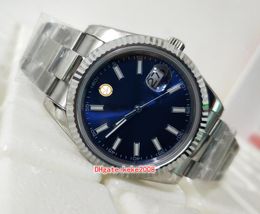 2 couleurs Excellentes montres de haute qualité Montre-bracelets 41 mm 116234 Black Blue Dial en acier inoxydable Sport Luminescent Mécanique Automatique Mentide Topselling